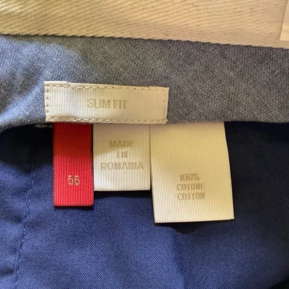 GTA Men’s Pants Straight Leg Slim Fit Grey Cotton SZ 40/34